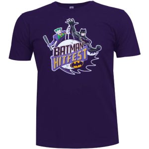 Batman & Joker Hitfest T-Shirt (Purple)