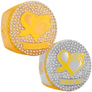 Yellow Cancer Awareness Rings