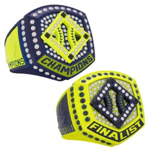 Home Plate Series Neon & Navy Rings