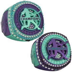 Softball Legacy Championship Rings- Purple & Teal
