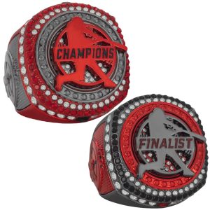 Baseball Legacy Championship Rings- Red & Black