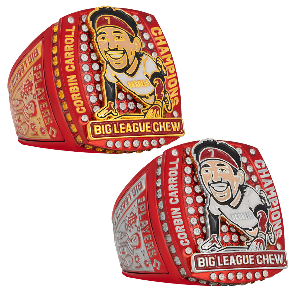 Success Awards | Big League Chew Player Rings - Tournament Packages Official Big League Chew Corbin Carroll Champion and Finalist Youth Baseball Championship Rings