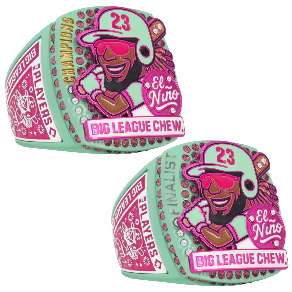 Official Big League Chew Fernando Tatis Champion and Finalist Youth Baseball Championship Rings
